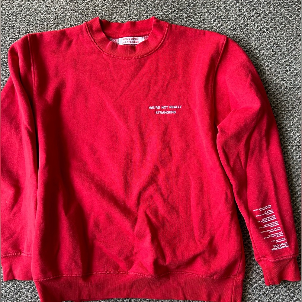 We’re not really strangers cheat codes crewneck